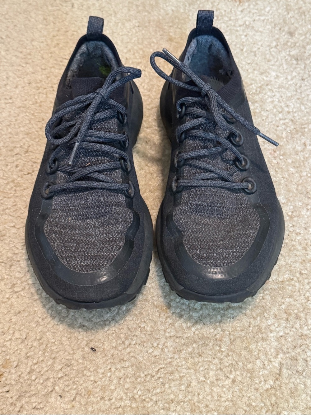 allbirds Men's Charcoal Knit Lace-Up Sneakers